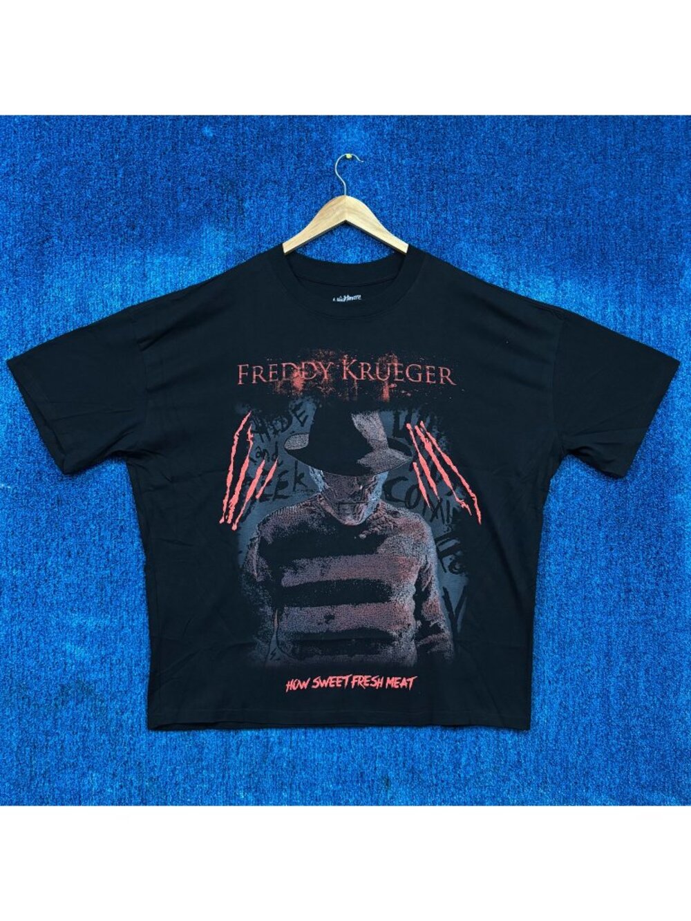 A Nightmare on Elm Street Freddy Kruger Oversized Horror T-Shirt Size Extra Larg
